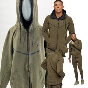 NIKE SPORTSWEAR Tech Fleece Windrunner Hoodie, Medium Olive - Sz XL